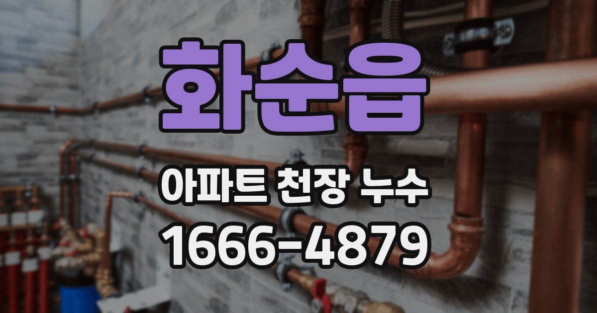 화순읍 아파트 천장 누수