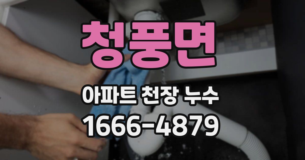 청풍면 아파트 천장 누수