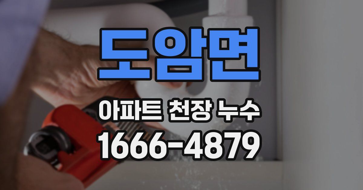 도암면 아파트 천장 누수