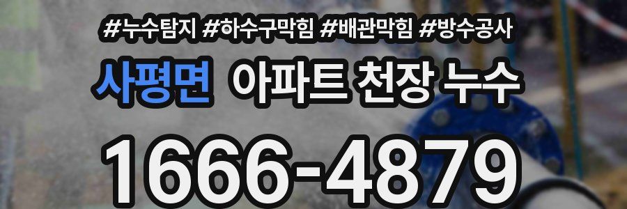 사평면 아파트 천장 누수