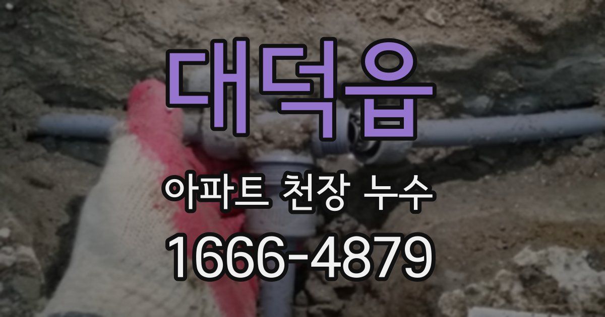 대덕읍 아파트 천장 누수