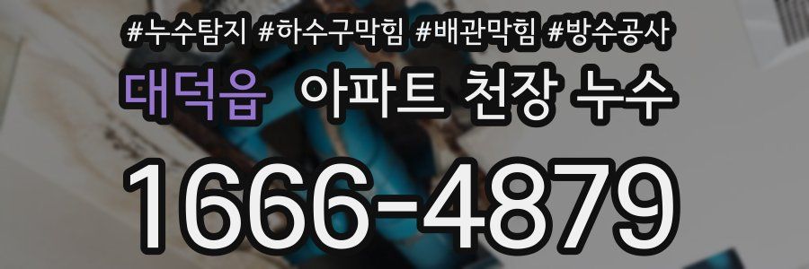 대덕읍 아파트 천장 누수