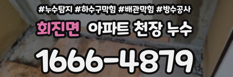 회진면 아파트 천장 누수