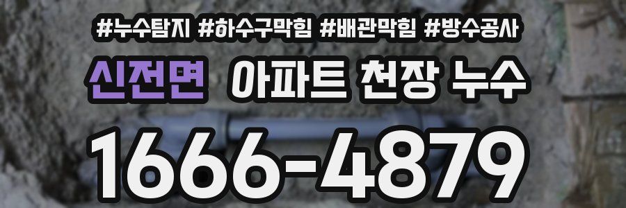 신전면 아파트 천장 누수