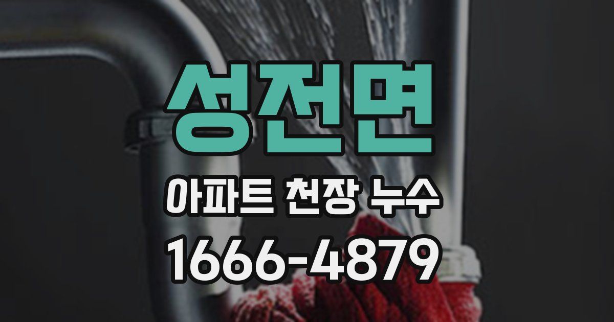 성전면 아파트 천장 누수