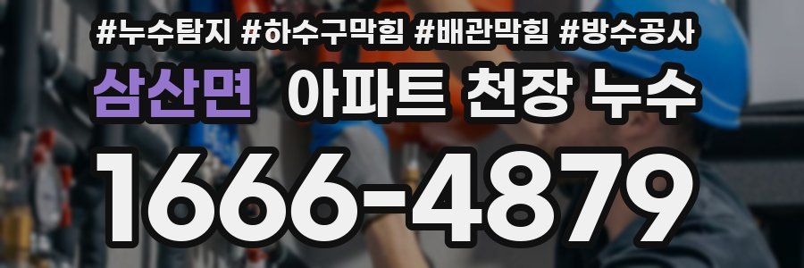 삼산면 아파트 천장 누수