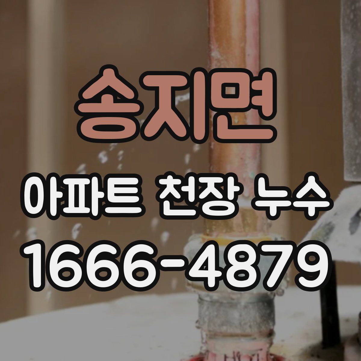 송지면 아파트 천장 누수