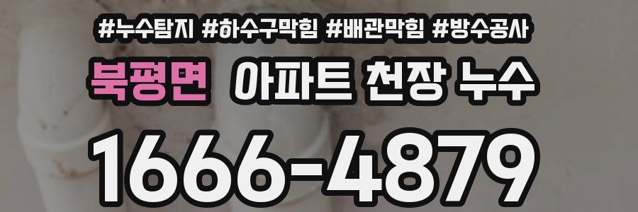 북평면 아파트 천장 누수