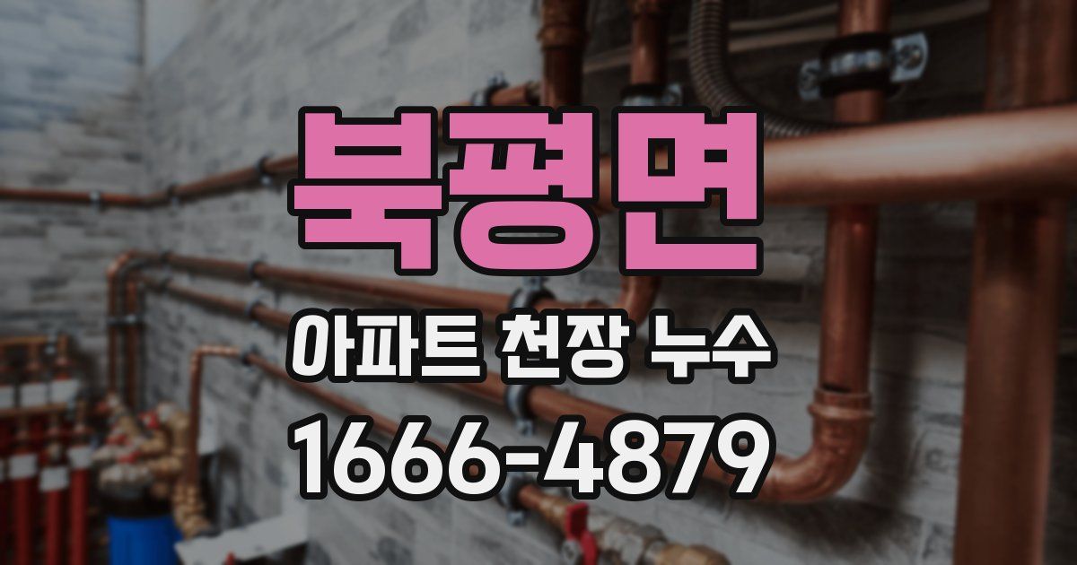 북평면 아파트 천장 누수