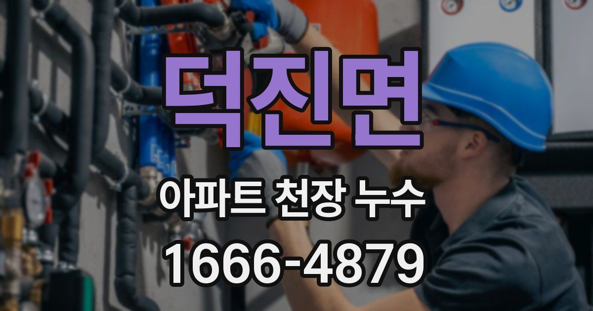 덕진면 아파트 천장 누수