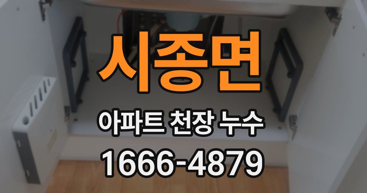 시종면 아파트 천장 누수