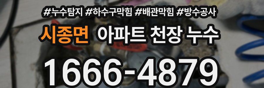 시종면 아파트 천장 누수