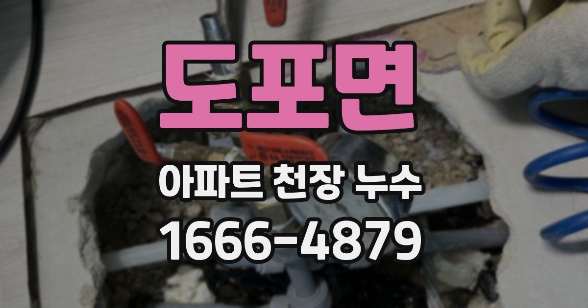도포면 아파트 천장 누수