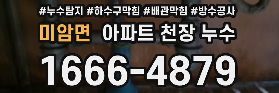 미암면 아파트 천장 누수