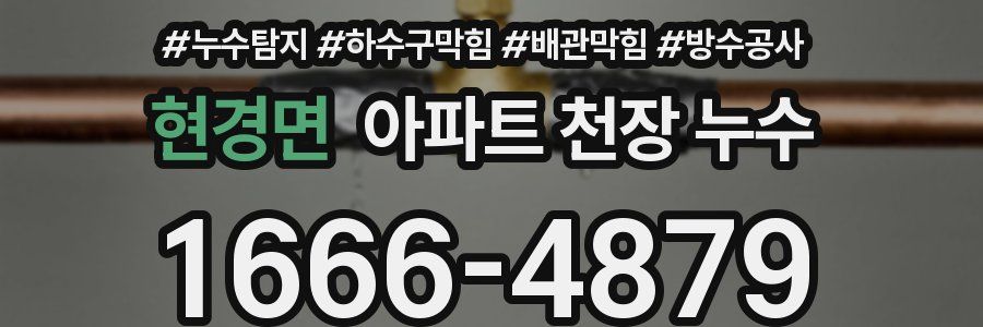 현경면 아파트 천장 누수