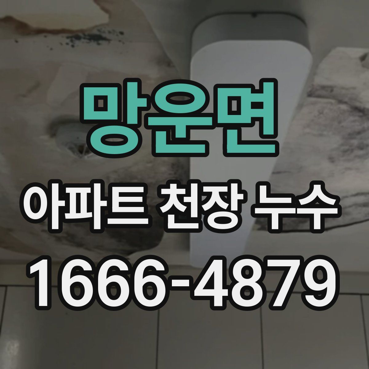 망운면 아파트 천장 누수