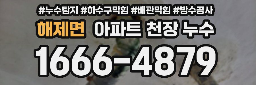해제면 아파트 천장 누수
