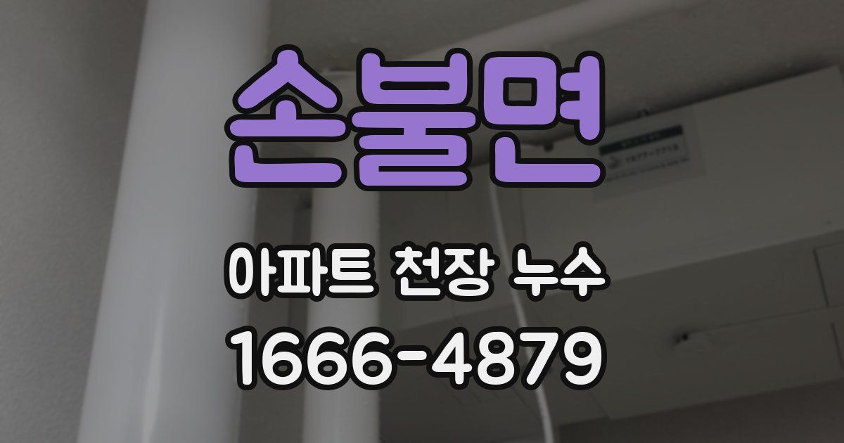 손불면 아파트 천장 누수