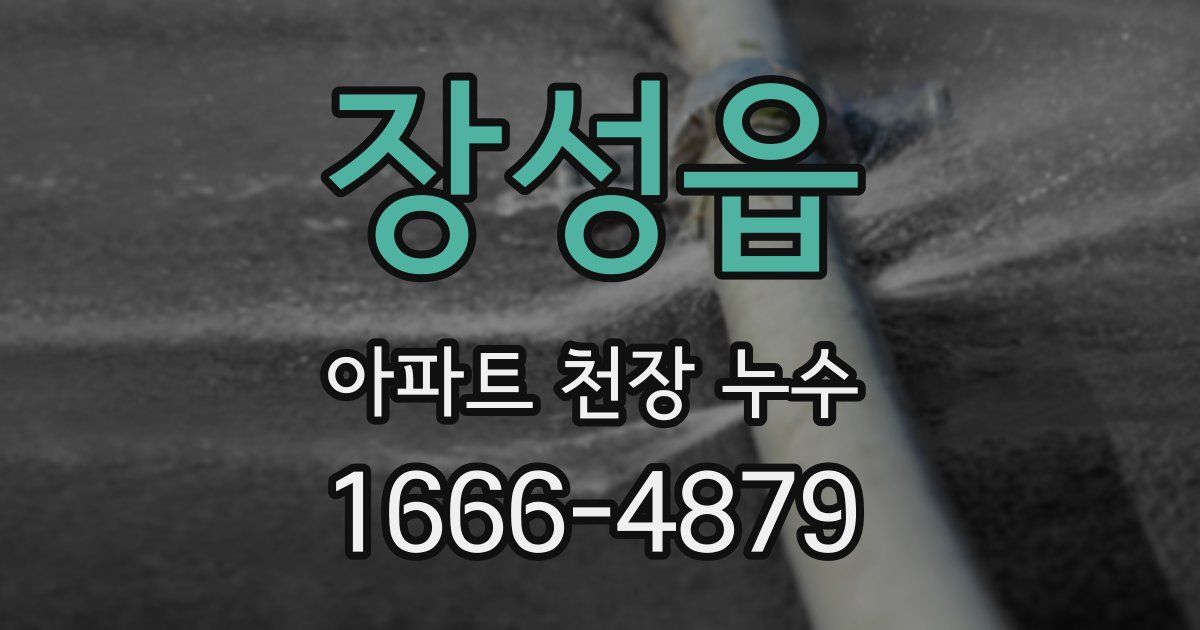 장성읍 아파트 천장 누수