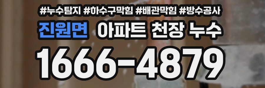 진원면 아파트 천장 누수