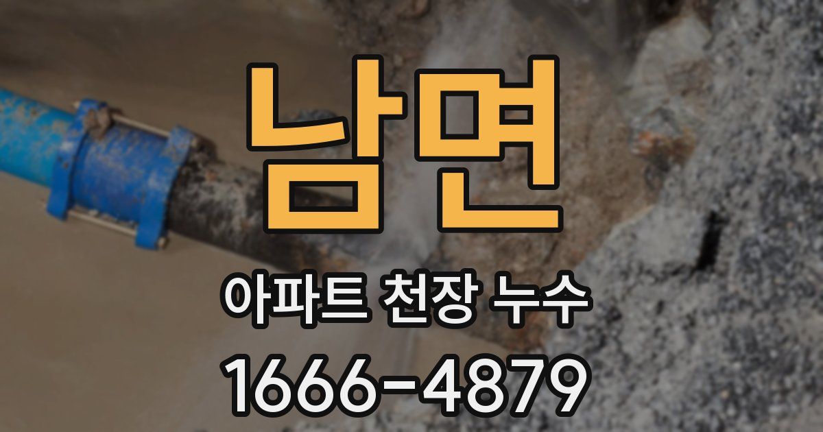남면 아파트 천장 누수