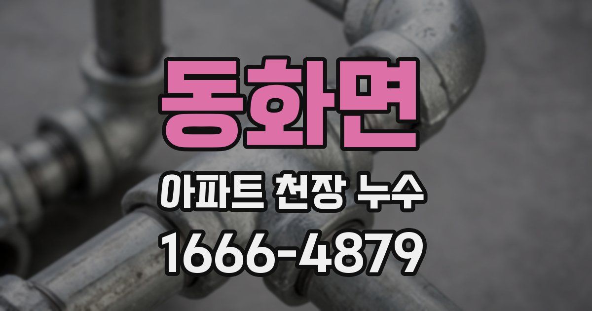 동화면 아파트 천장 누수