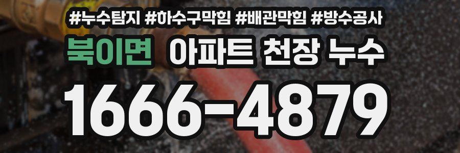 북이면 아파트 천장 누수
