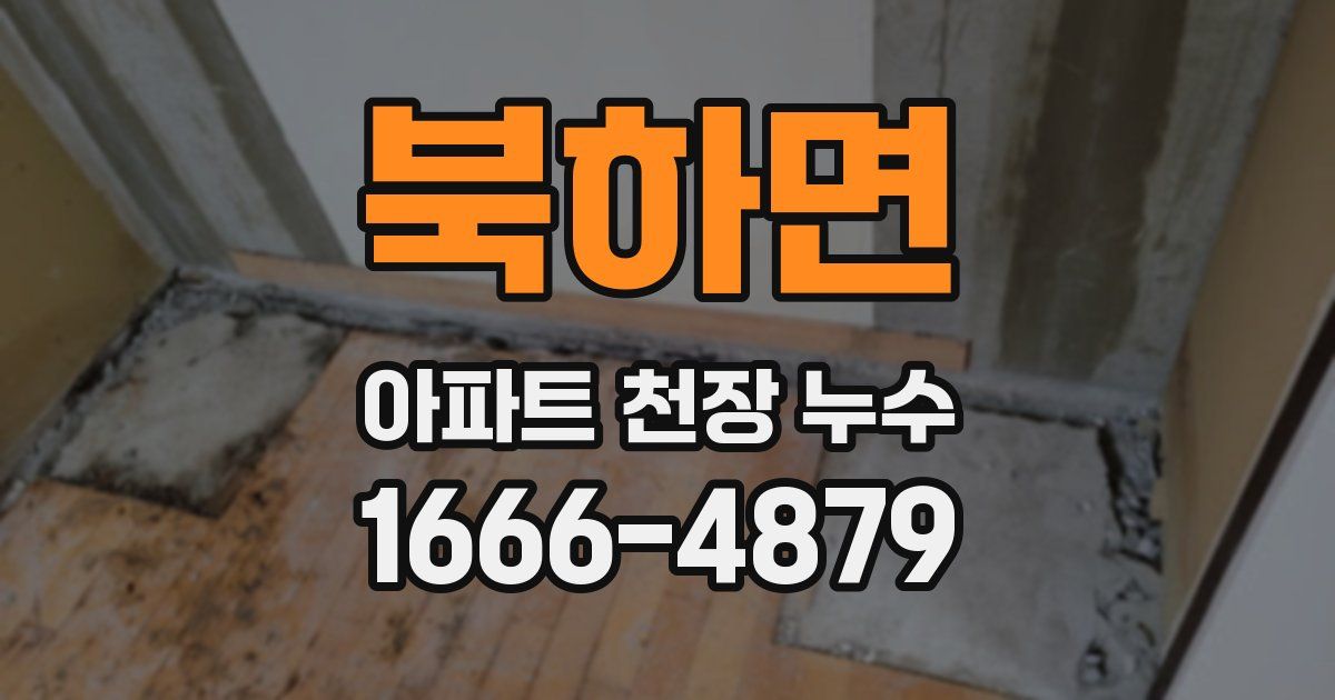 북하면 아파트 천장 누수