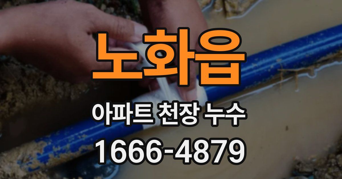 노화읍 아파트 천장 누수