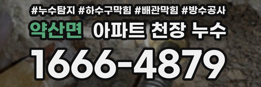 약산면 아파트 천장 누수