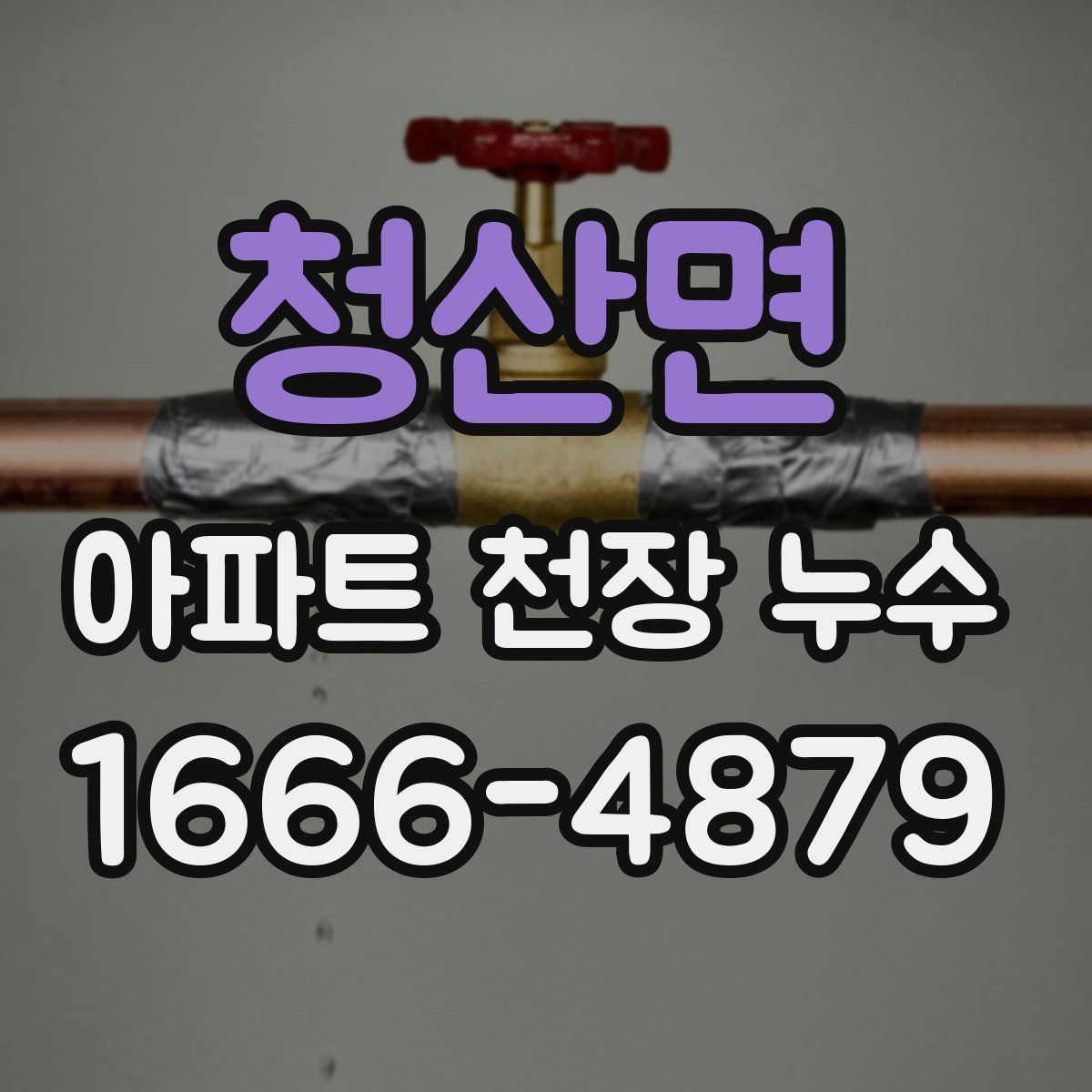 청산면 아파트 천장 누수