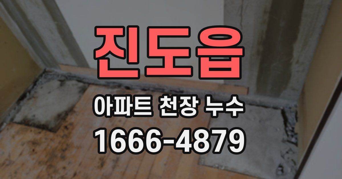 진도읍 아파트 천장 누수