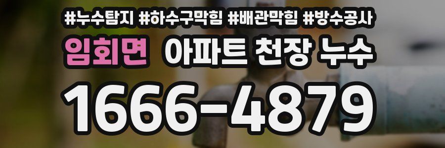임회면 아파트 천장 누수