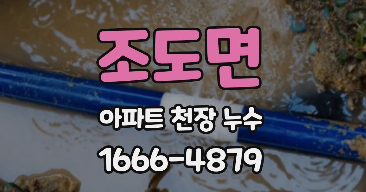 조도면 아파트 천장 누수