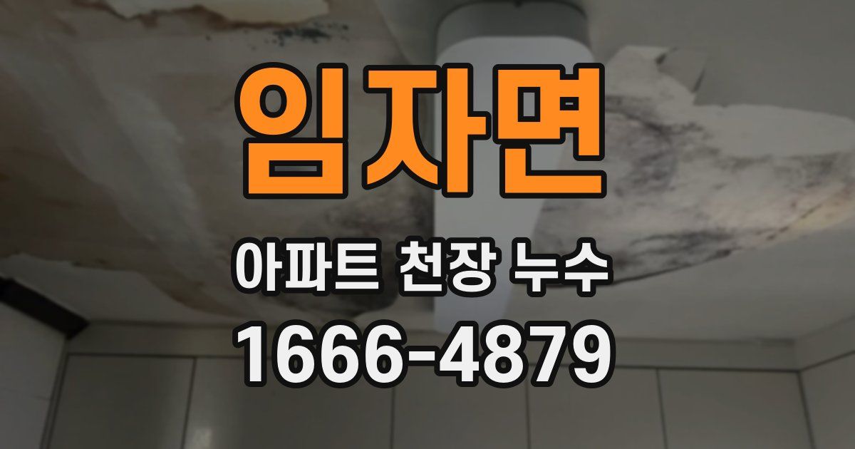 임자면 아파트 천장 누수