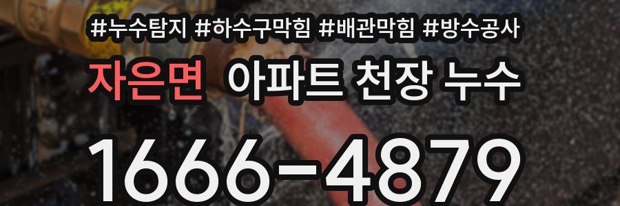 자은면 아파트 천장 누수