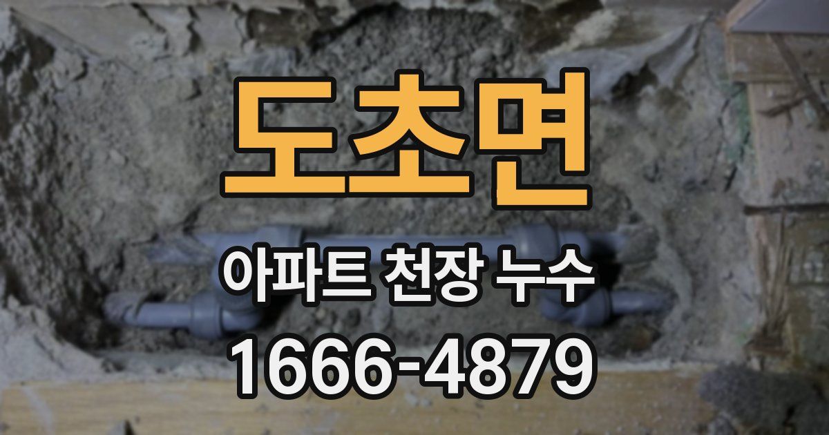 도초면 아파트 천장 누수