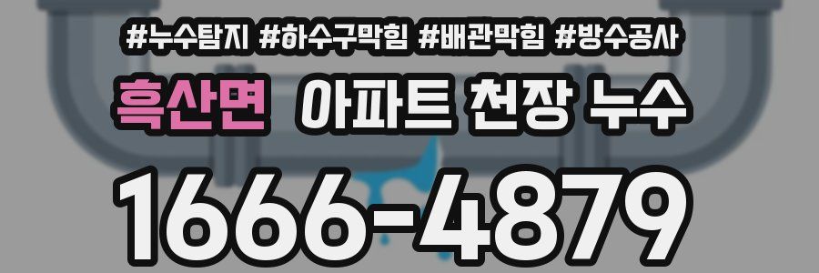 흑산면 아파트 천장 누수