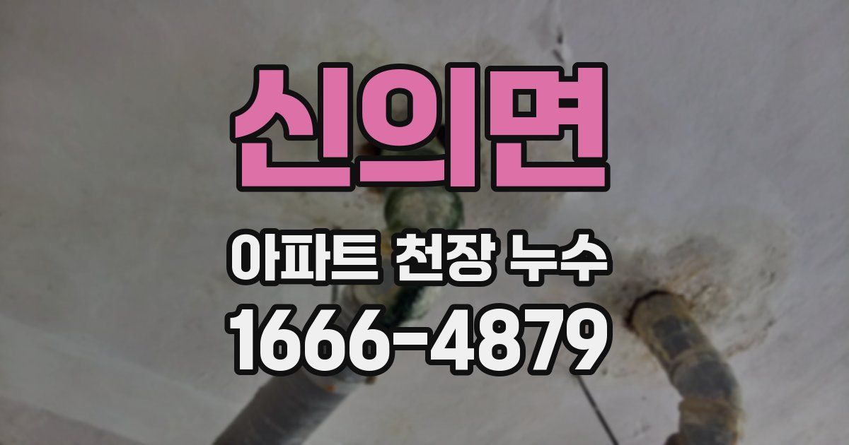 신의면 아파트 천장 누수