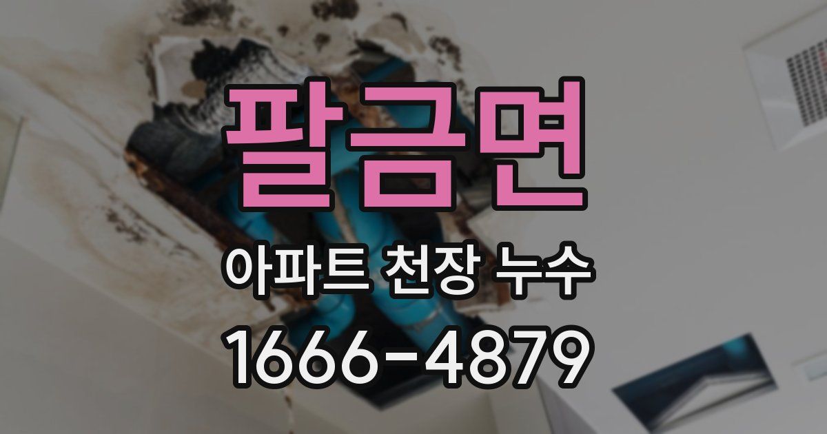 팔금면 아파트 천장 누수