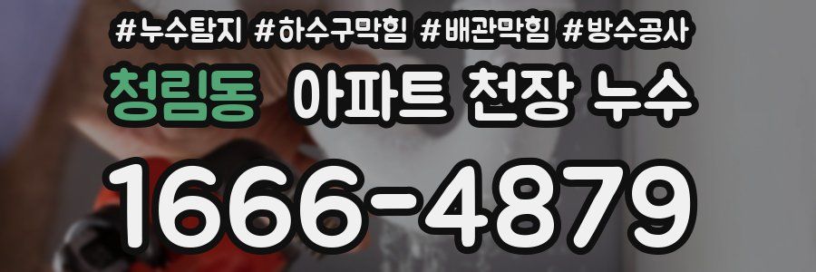 청림동 아파트 천장 누수