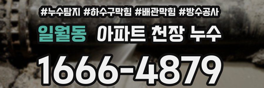 일월동 아파트 천장 누수