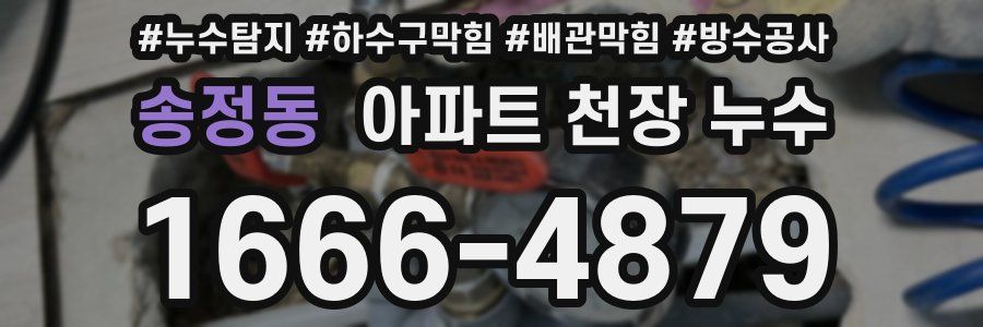송정동 아파트 천장 누수