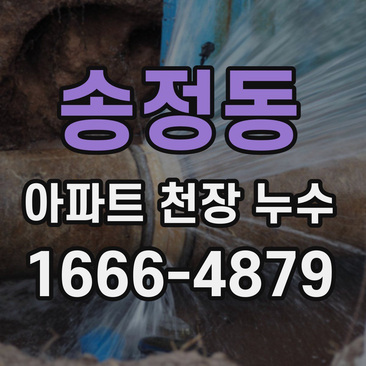 송정동 아파트 천장 누수