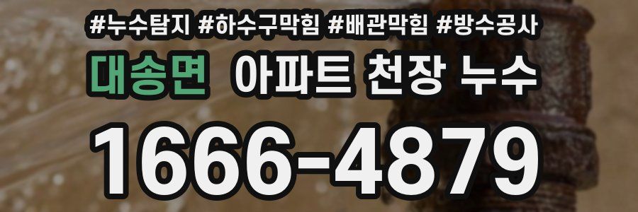 대송면 아파트 천장 누수