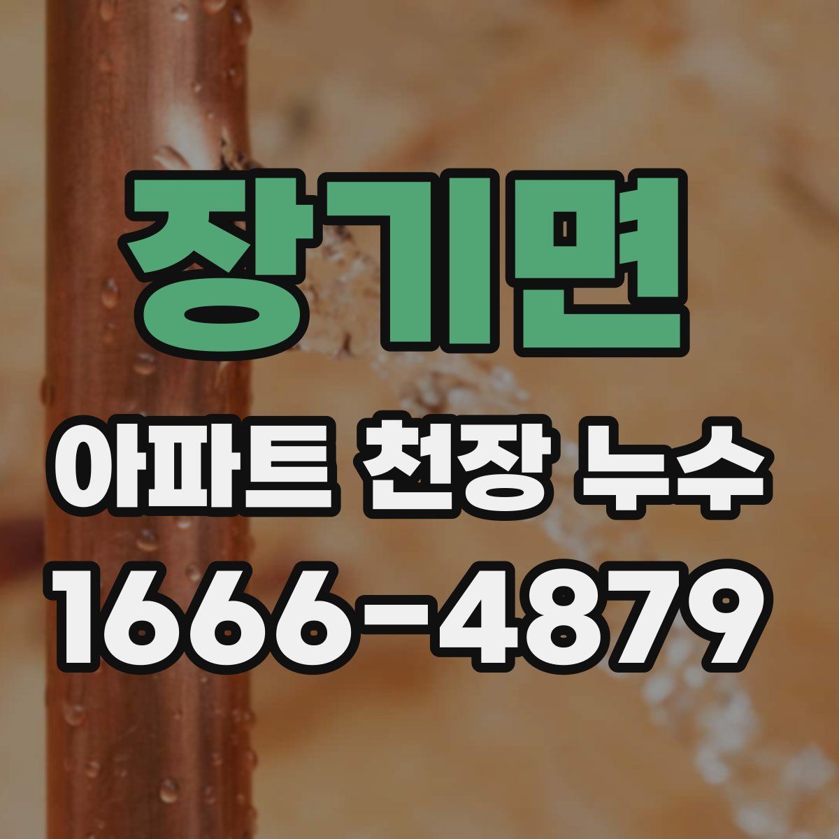 장기면 아파트 천장 누수