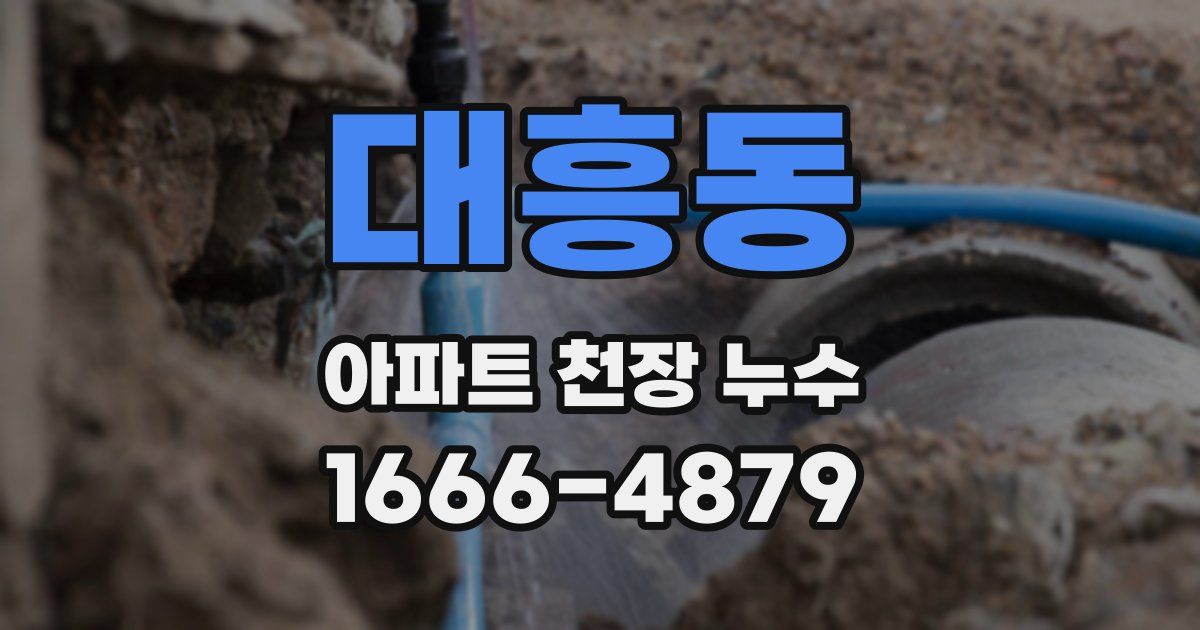 대흥동 아파트 천장 누수