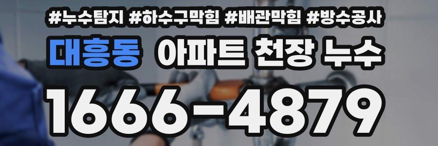 대흥동 아파트 천장 누수