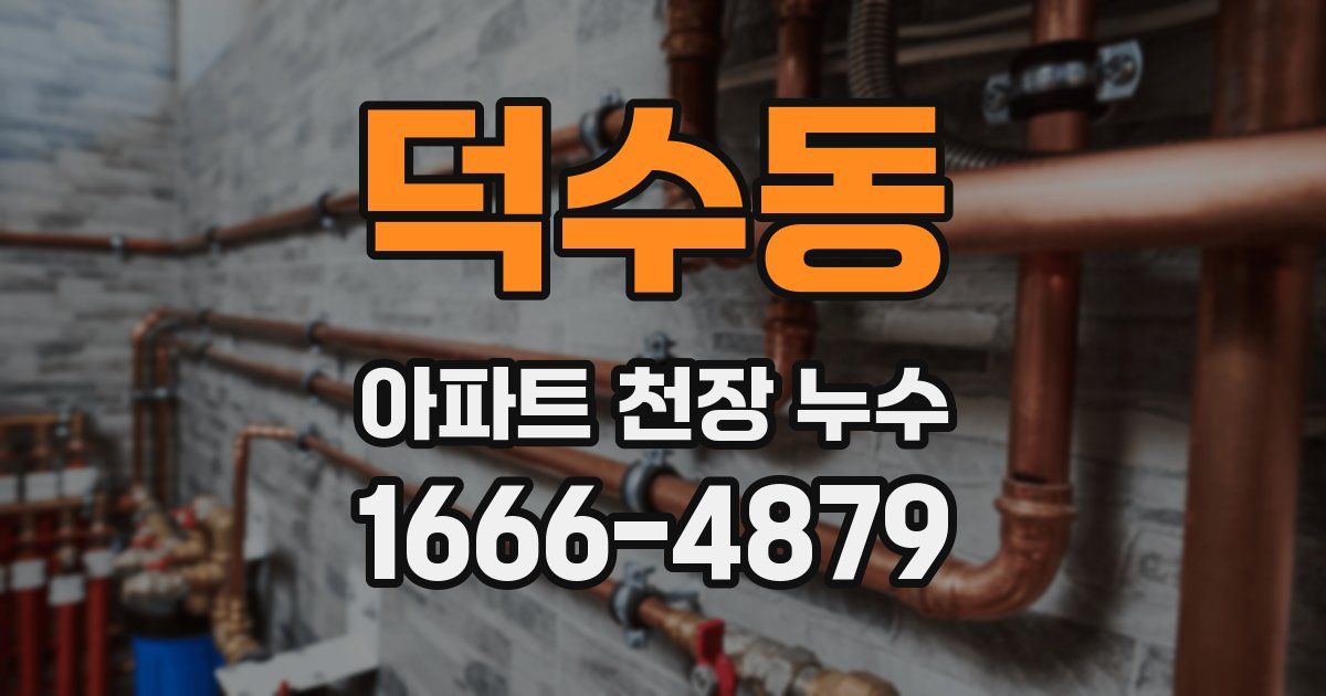 덕수동 아파트 천장 누수