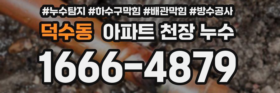 덕수동 아파트 천장 누수